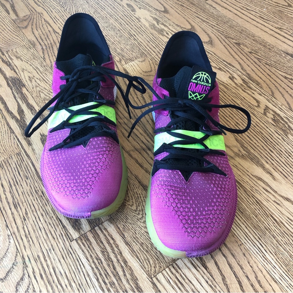 New Balance OMN1S Basketball Shoe Sneaker Berry Lime